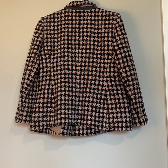 CHECKERED BROWN AND BLACK BLAZER - Picture 2 of 3